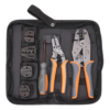Kit de Herramientas de Crimpado con Pelador y Cortador
